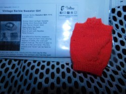 orange barbie sweater